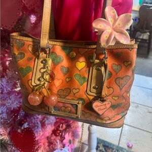 Dooney & Bourke pink  Heart Shoulder Bag